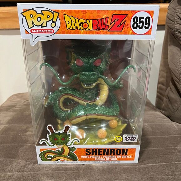 Funko Pop Dragon Ball Z #859 Shenron 10 inch Glow in the Dark Funimation 2020 Ex - Picture 1 of 9
